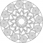 Mandala with Stars and Circles