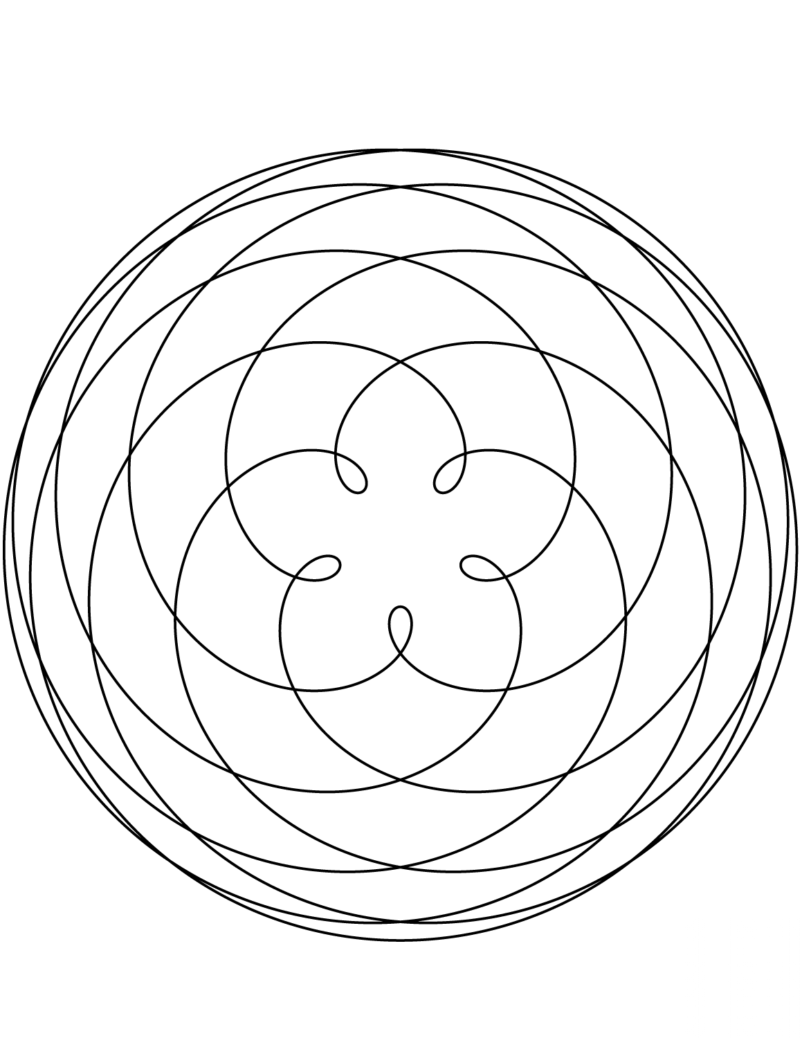 Pentagram of Venus Mandala