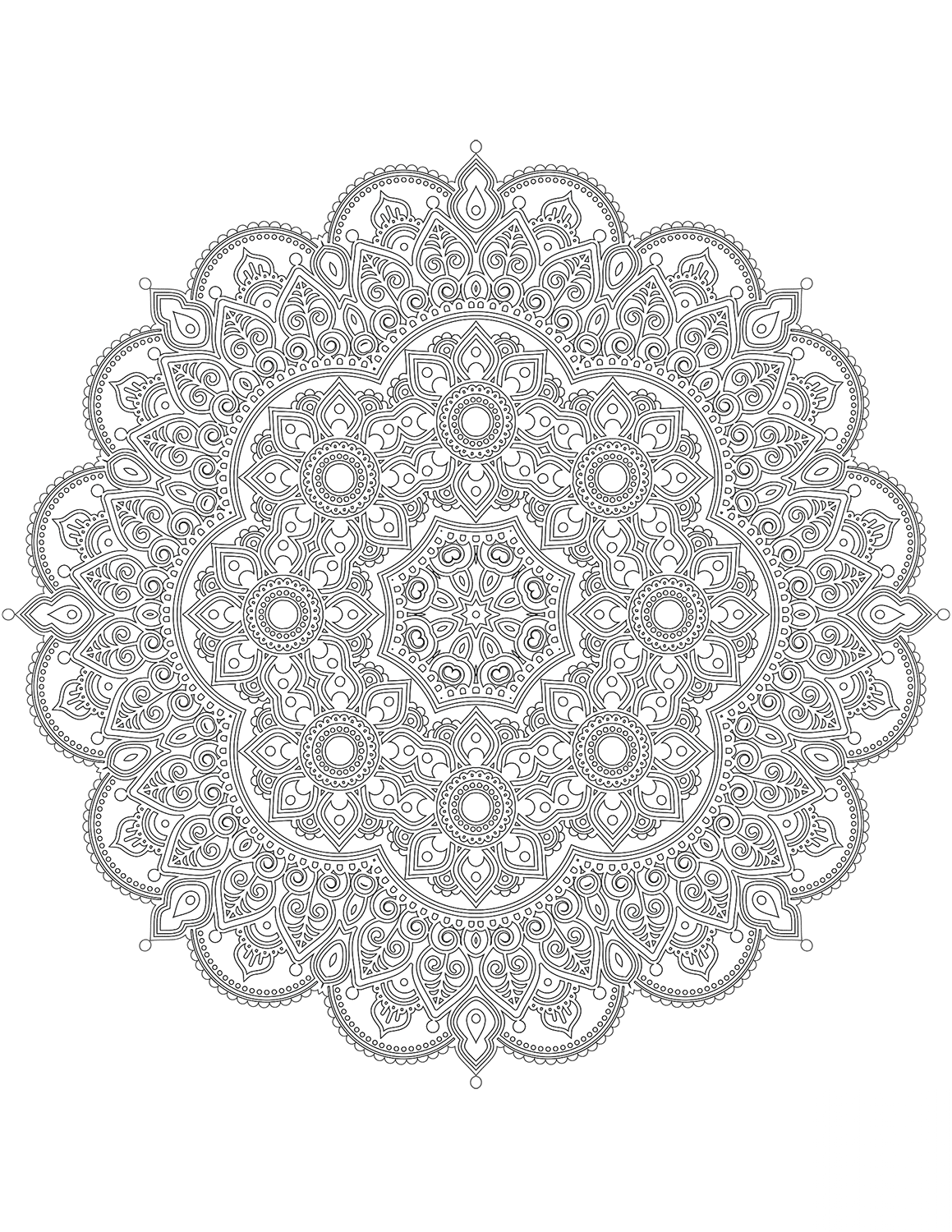 kolorowanka Advanced mandalas