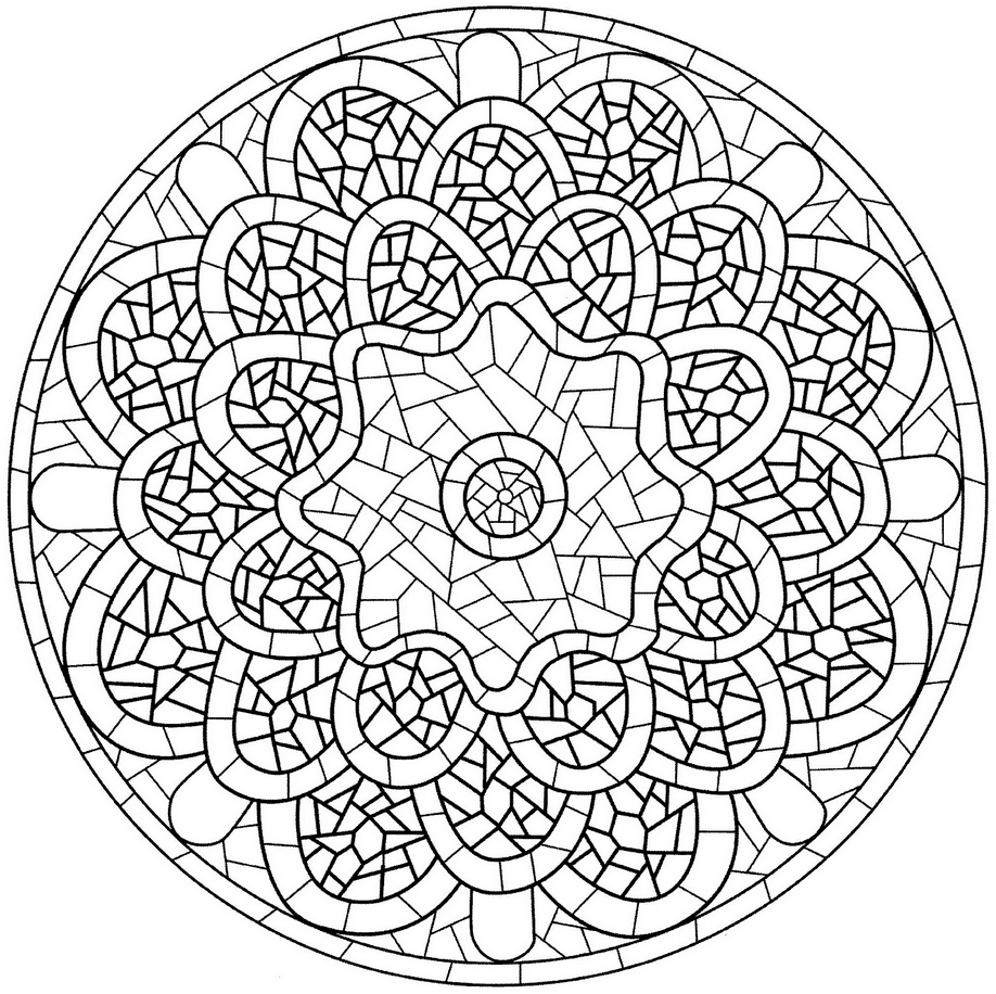 Mandala with Mosaic Pattern