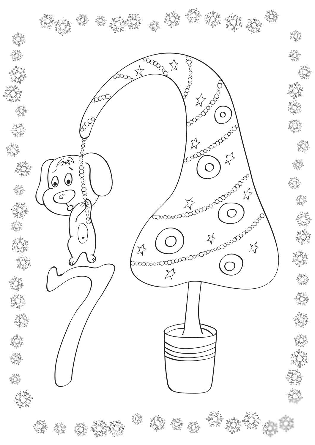 December 7 with a Puppy on Garland