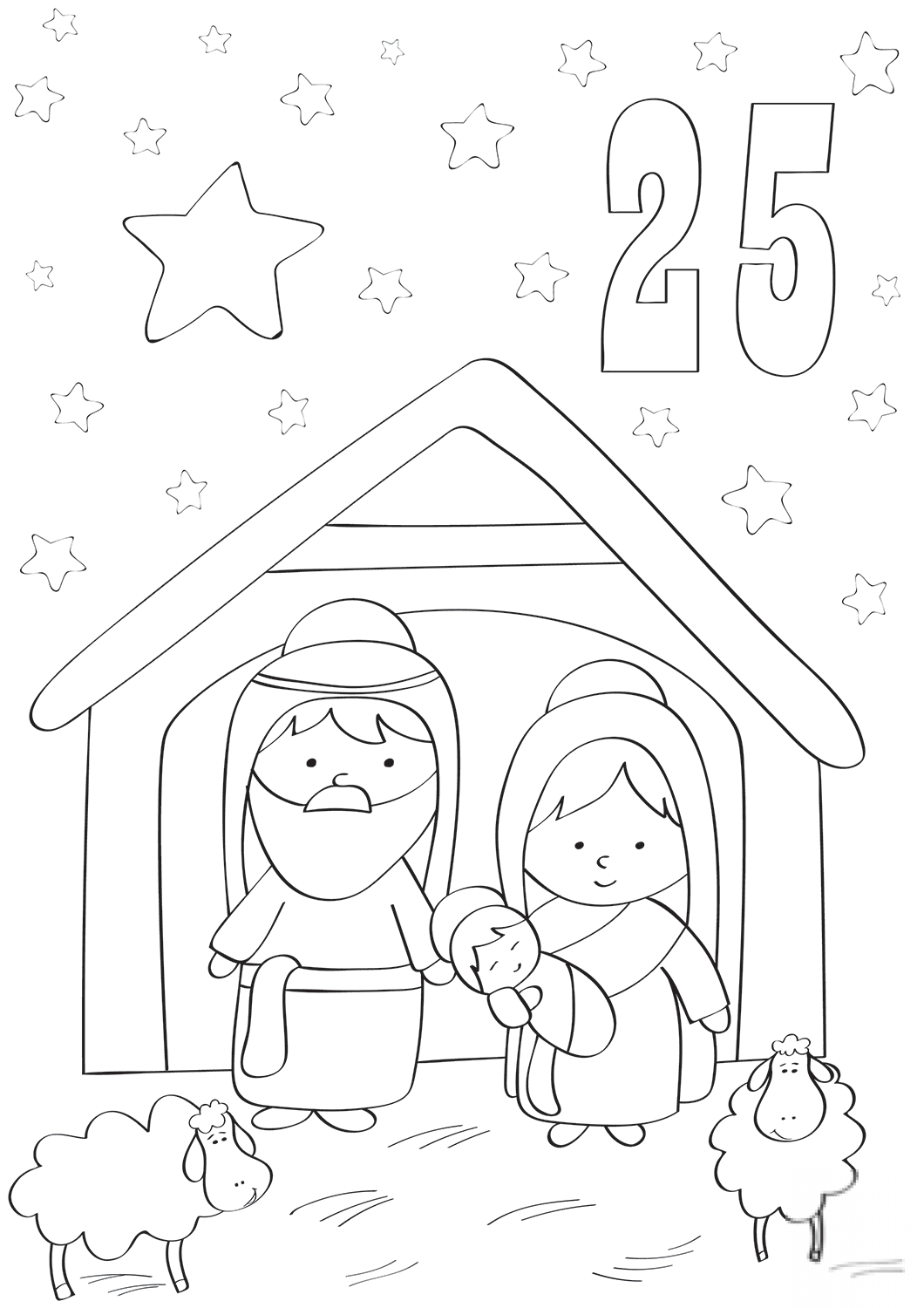 December 25 with Mary, Joseph and...