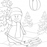 December 6 with Snowman and Sled