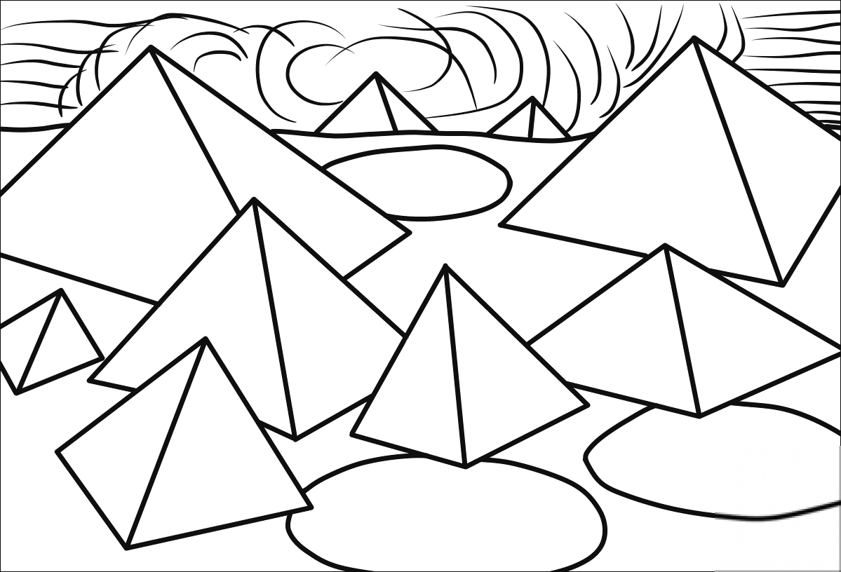 Pyramids and Clouds by Alexander...