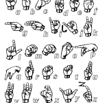 Zbiór znaków alfabetu ASL