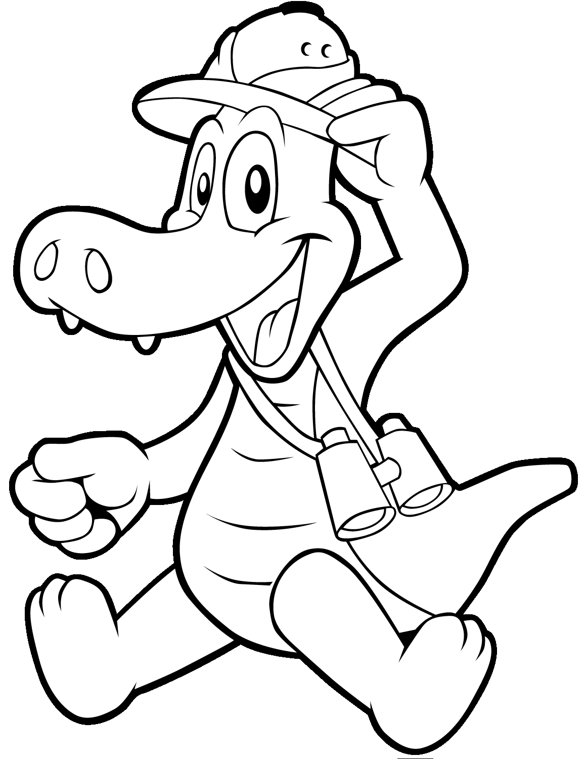 Cute Cartoon Alligator