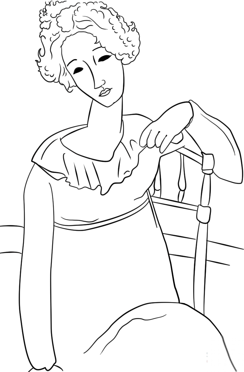 Women with Red Hair by Amedeo...