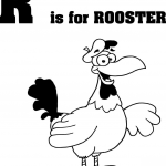 Litera R jak kogut