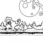 Angry Birds podczas Halloween