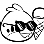 Czerwony Ptak z lodem