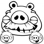 Świnka z wąsami i minionki