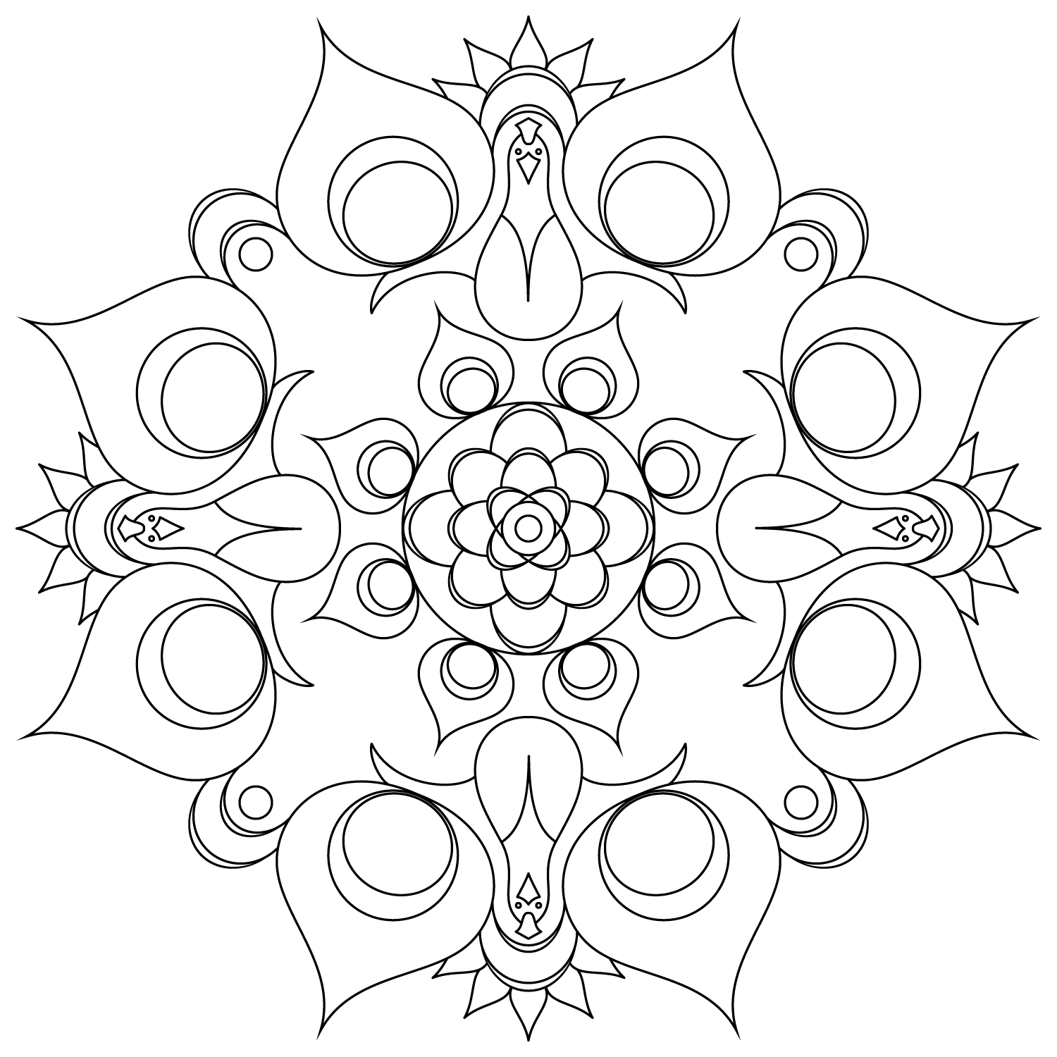 Peacock Mandala