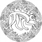 Macaque Mandala