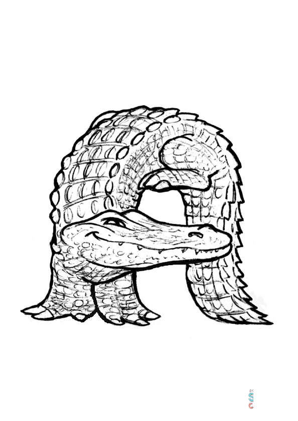 kolorowanka Animals Alphabet