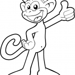 Cute Cartoon Monkey