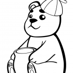 Baby Bear with Pot of Honey