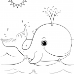 Cute Cartoon Whale