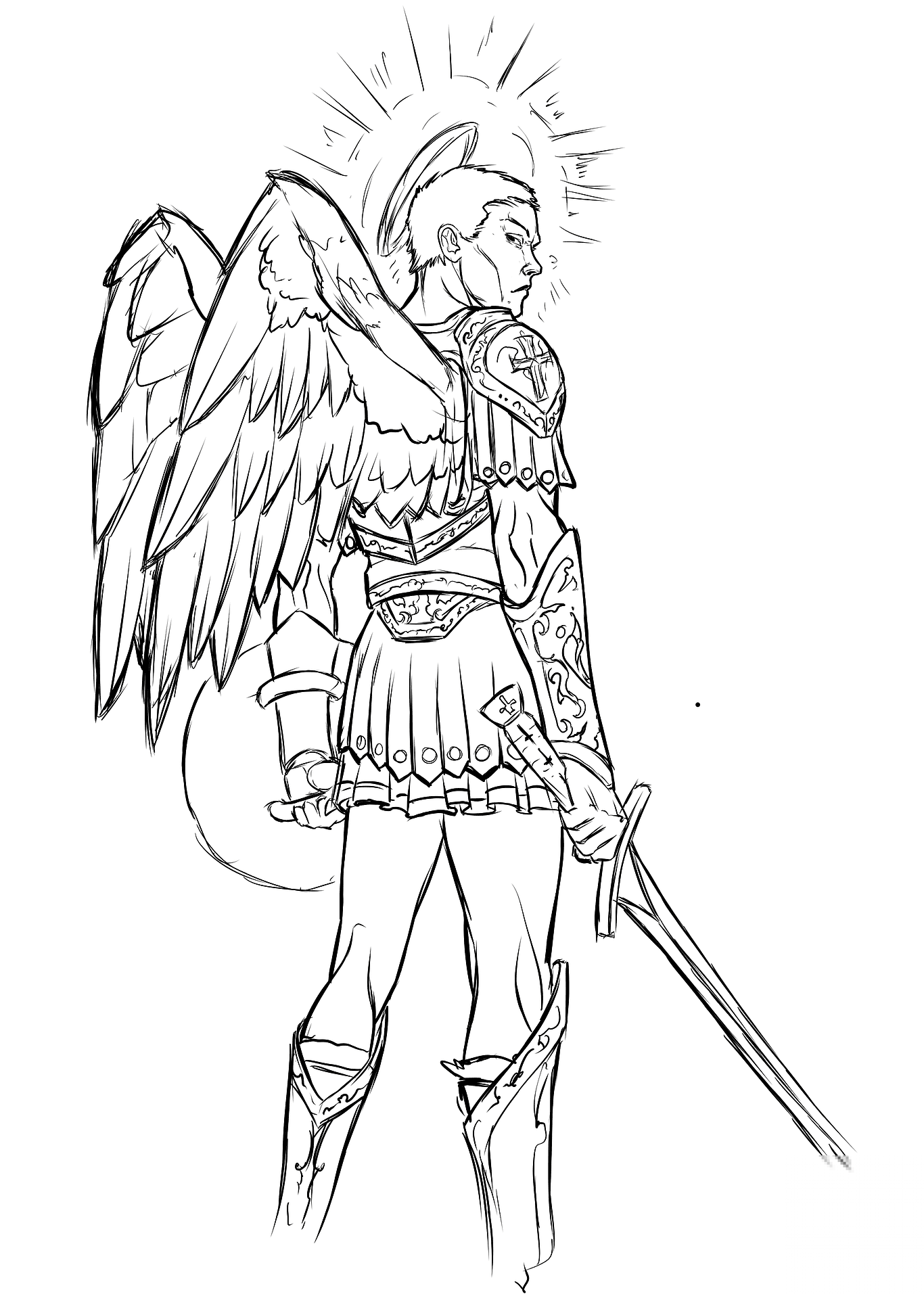 Angel with Sword and Shield