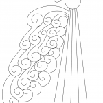 Abstract Swirly Angel