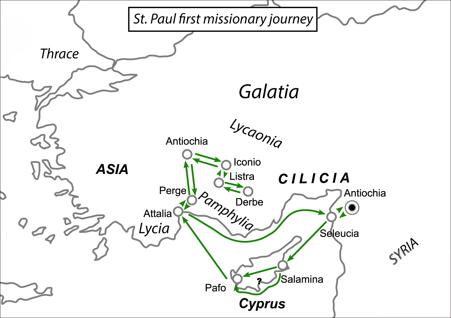St Paul's First Missionary Journey