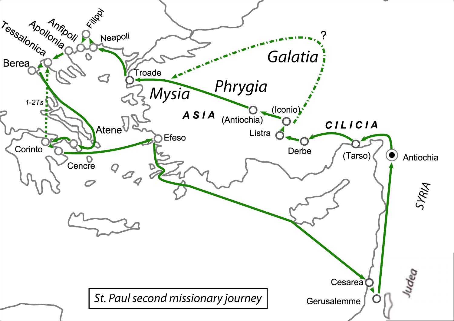 St Paul's Second Missionary Journey