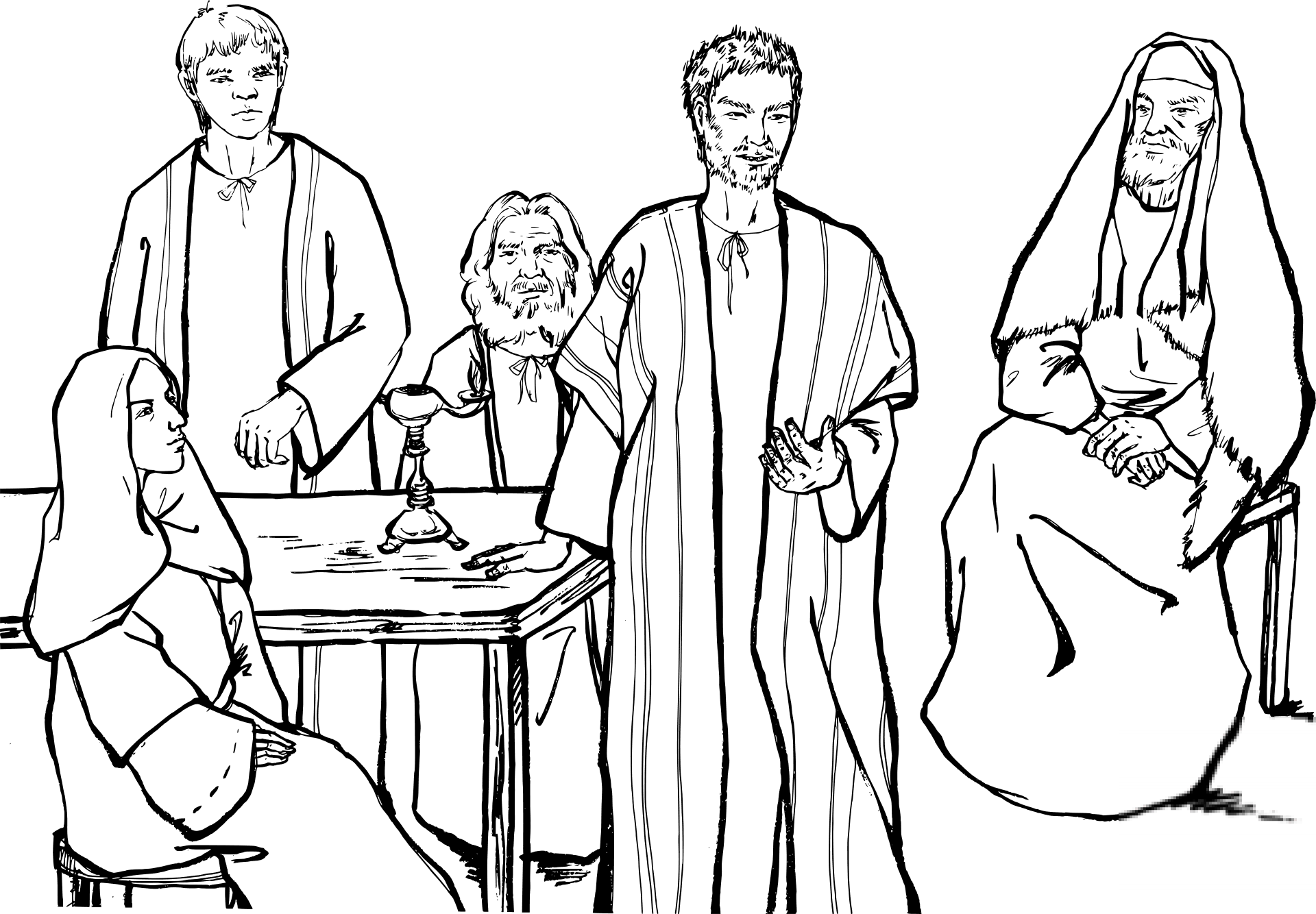 Paul is Giving a Discourse in Troas