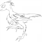 Biegnący archaeopteryx