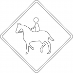 "Equestrians" Sign in Argentina