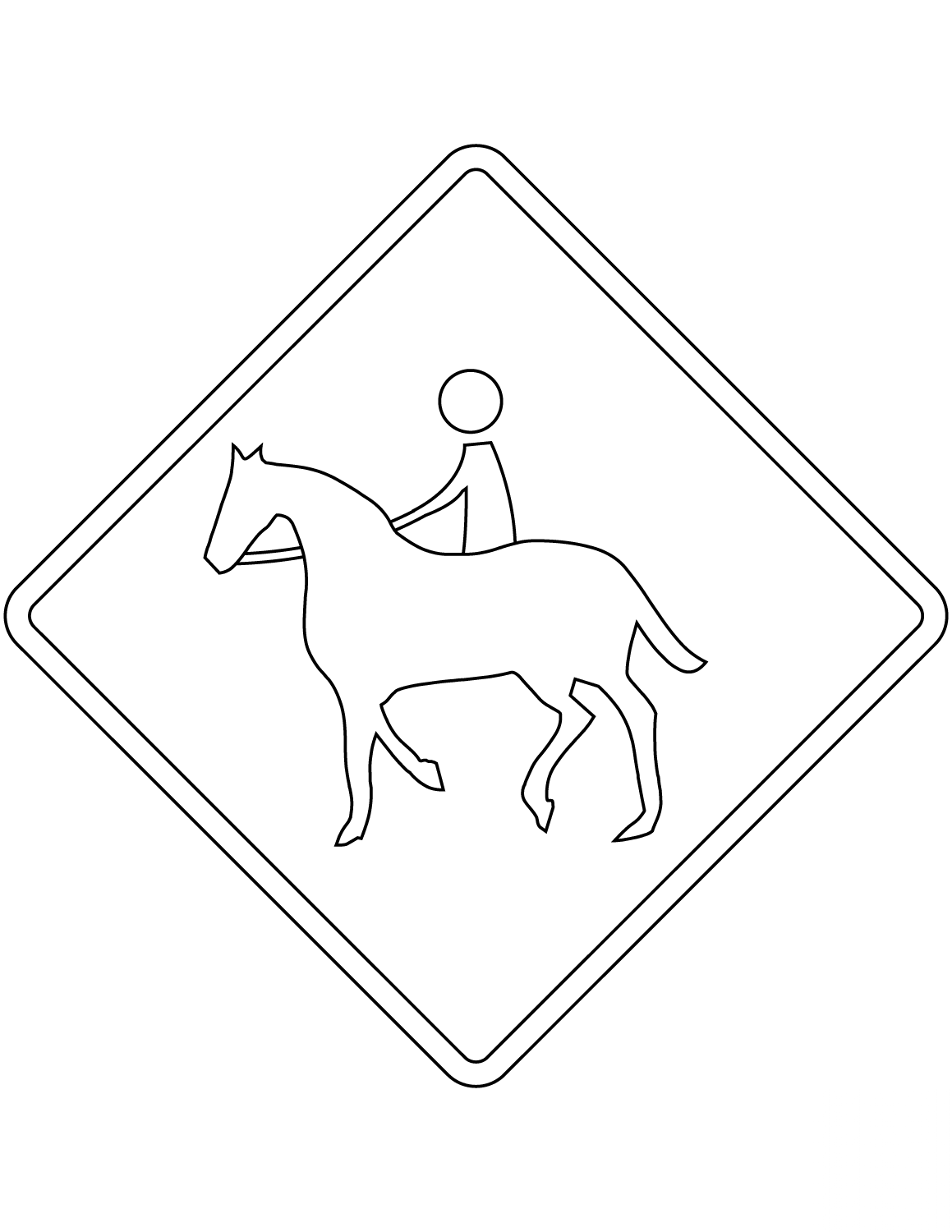 "Equestrians" Sign in Argentina