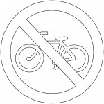 "No Bicycles" Sign in Argentina