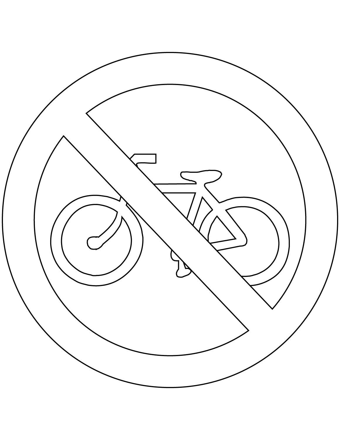 "No Bicycles" Sign in Argentina