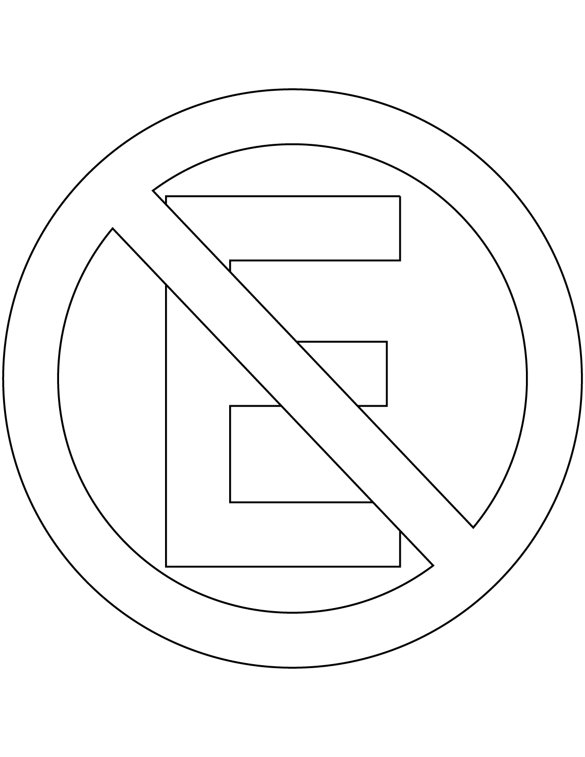 "No Parking, Stopping" Allowed Sign...