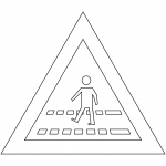 "Pedestrian Crossing" Sign in...