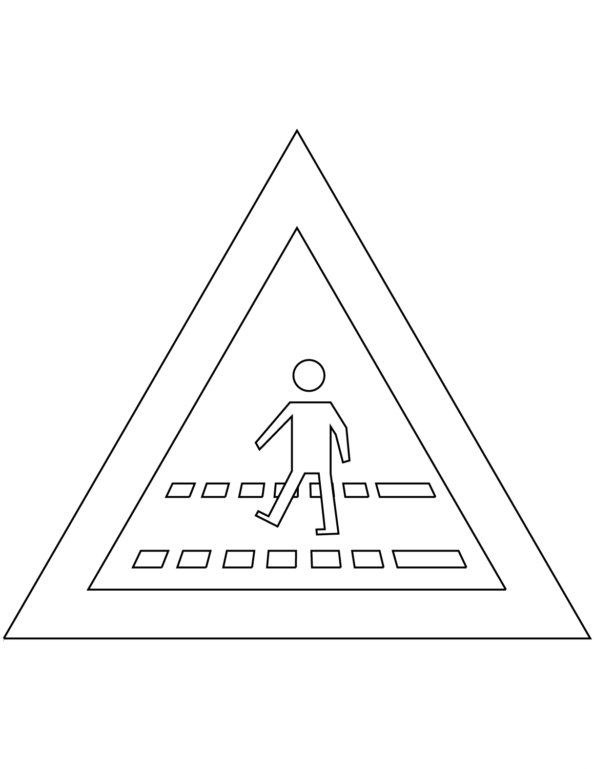 "Pedestrian Crossing" Sign in...