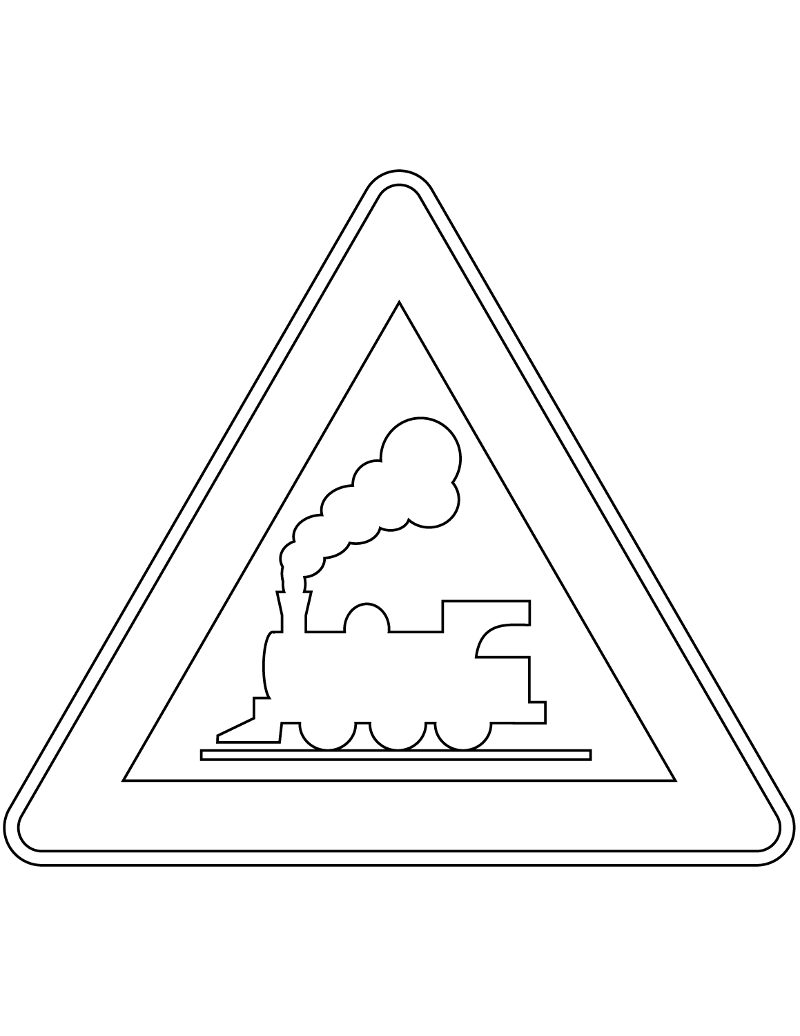 "Railroad Crossing" Sign in Argentina