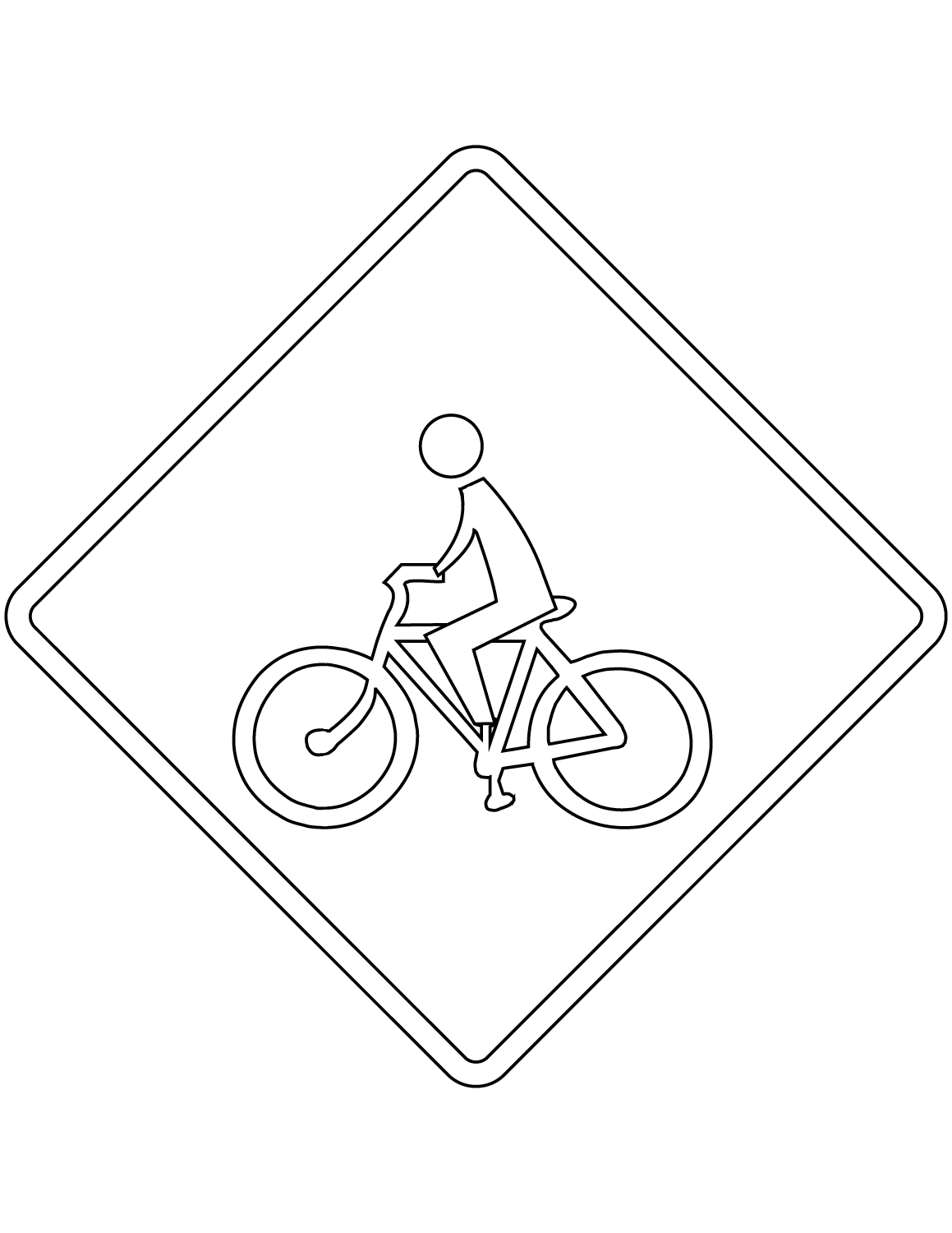 "Cyclists Crossing" Sign in Argentina
