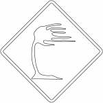 "Dangerous Crosswinds" Sign in...