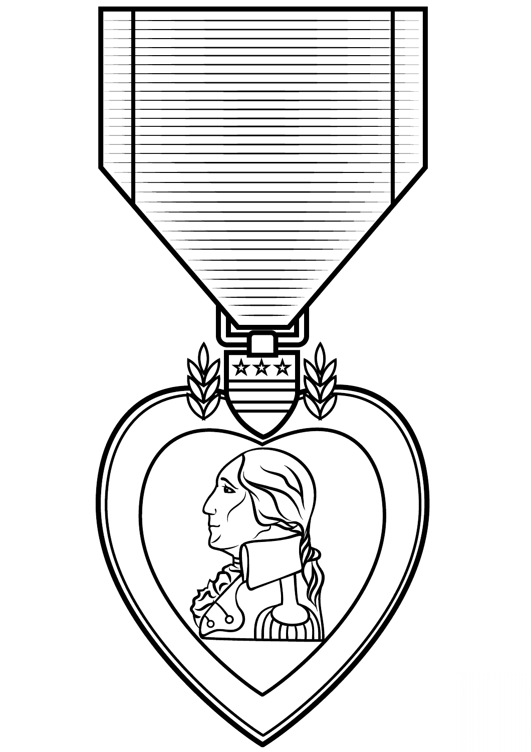 Medal Purpurowe Serce