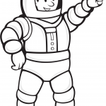 Astronauta w skafandrze