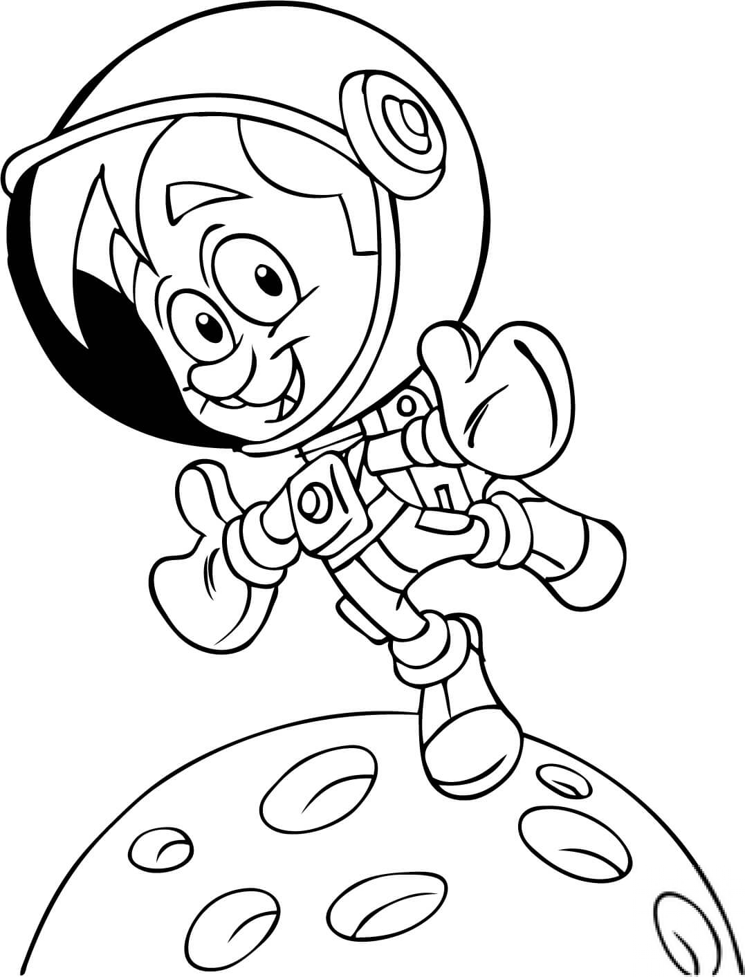 Astronauta badający przestrzeń