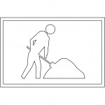 "Workers Ahead" Sign in Australia