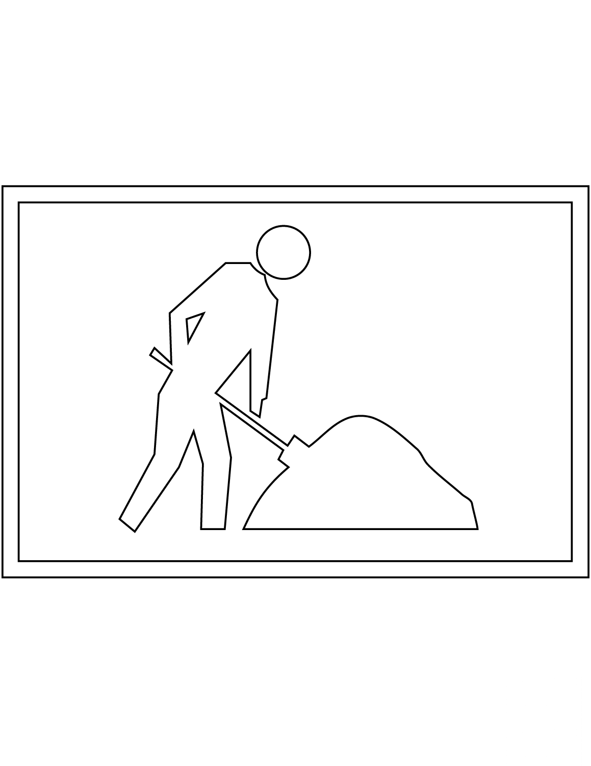 "Workers Ahead" Sign in Australia