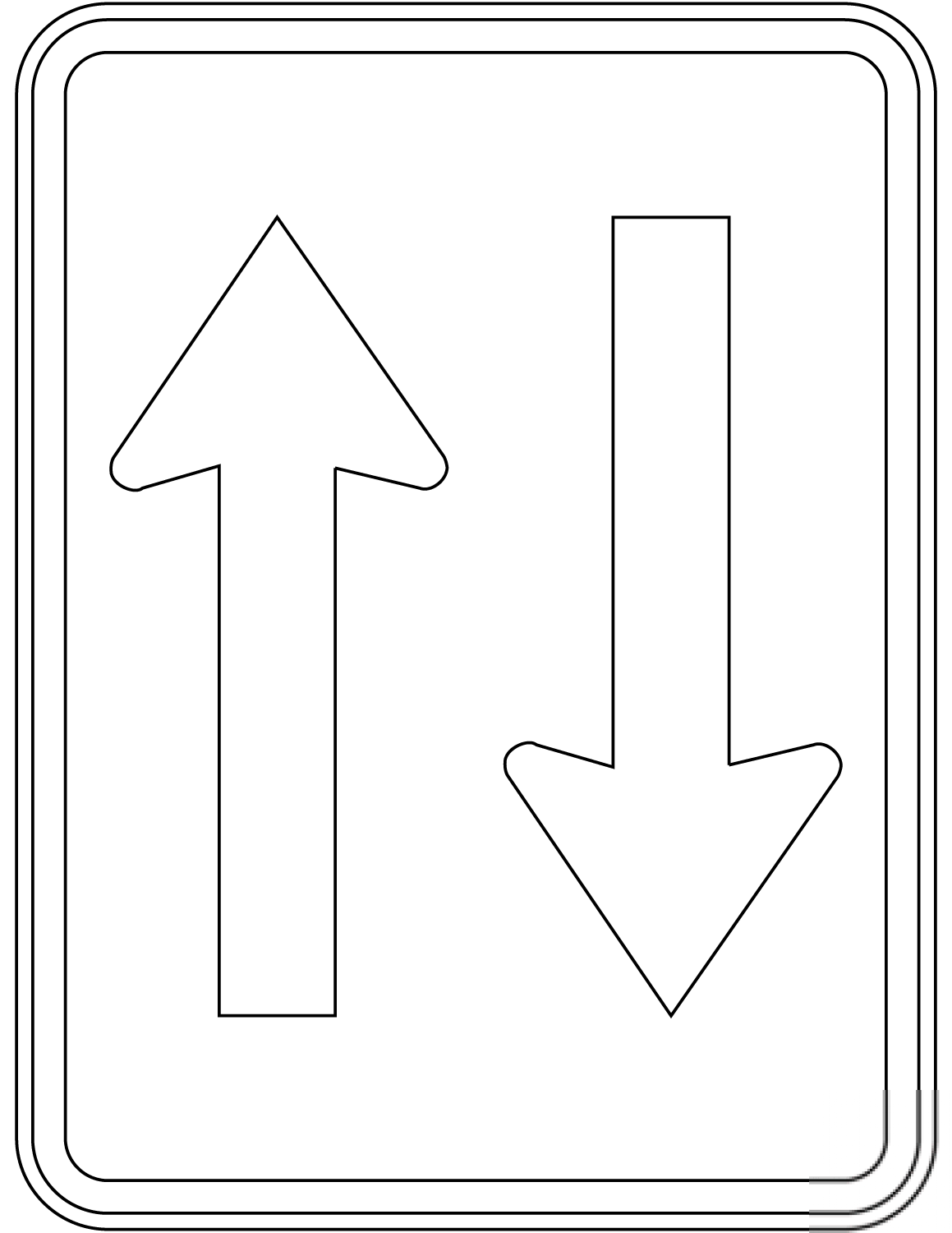 "Two Way Traffic" Sign in Australia