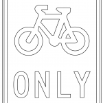 "Bicycles Only" Sign in Australia