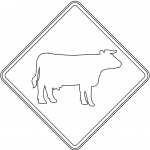 "Cattle" Sign in Australia