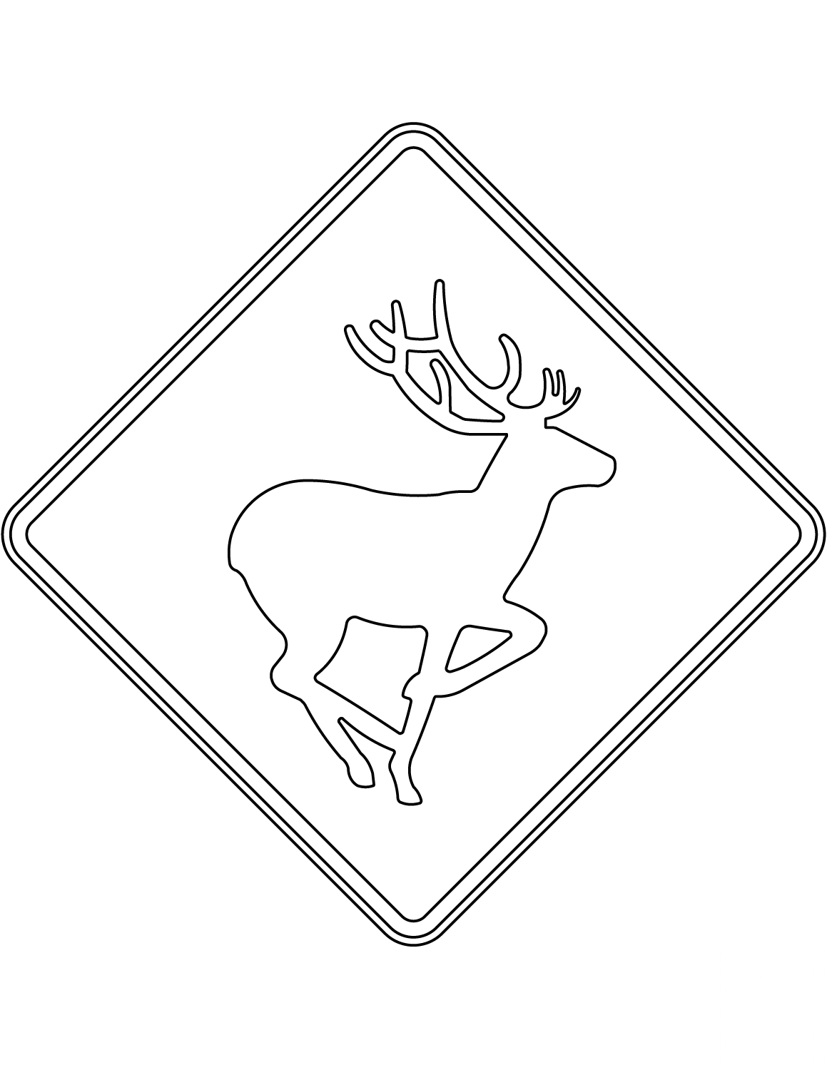 "Deer" Sign in Australia