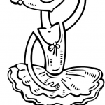 Dziewczynka Ballerina