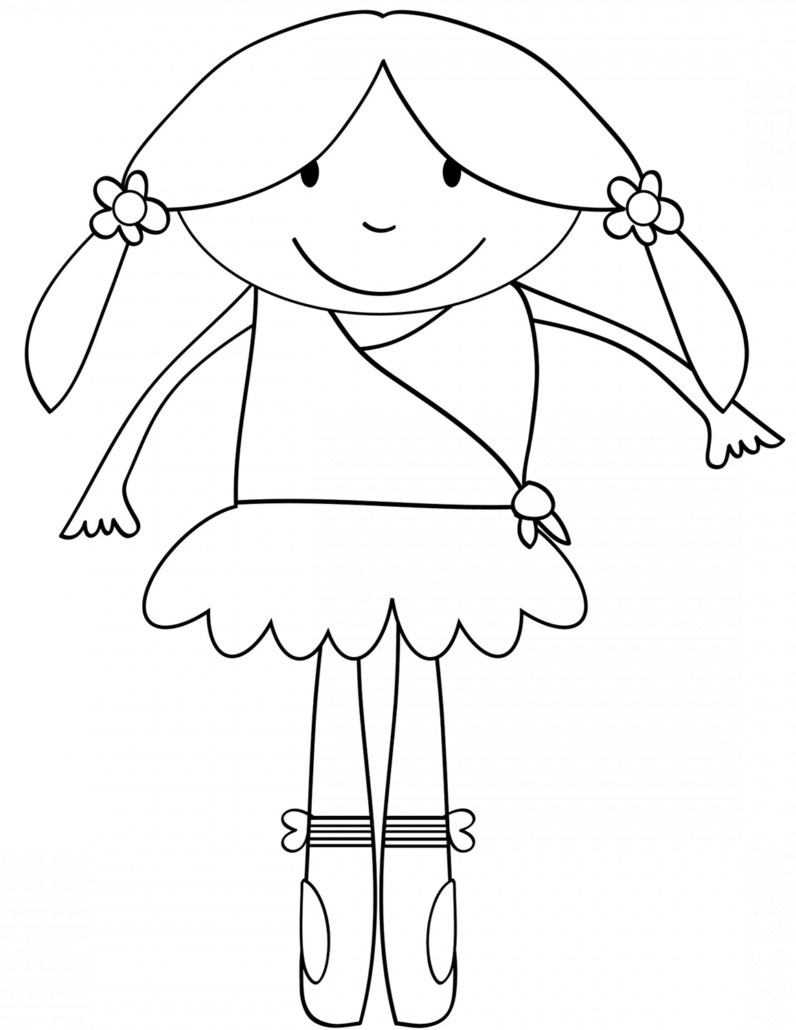 Cute Cartoon Ballerina