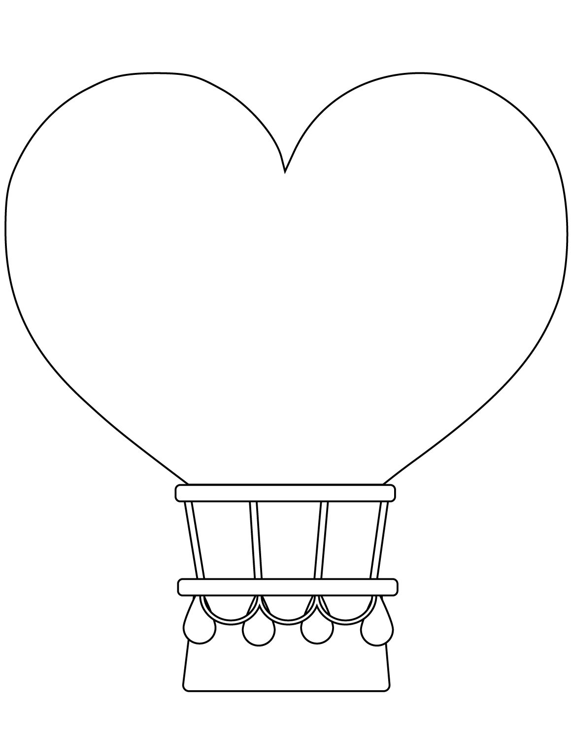 Heart-shaped Hot Air Balloon