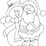 Santa Claus with Snowman